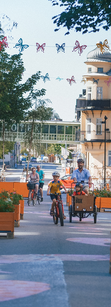 People on town square